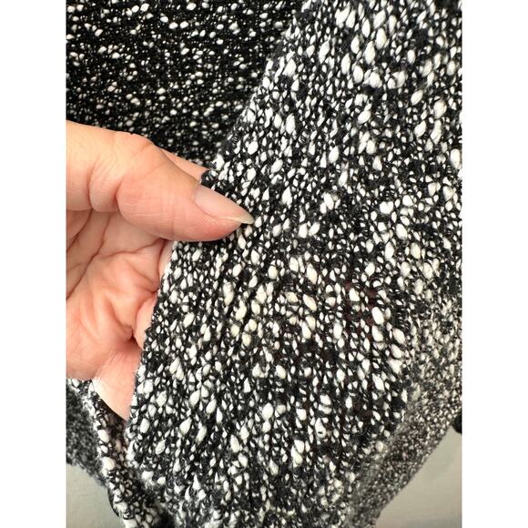 J. JILL | Black White Marled Knit One Button Cardigan Sweater | Size Large - Picture 8 of 8